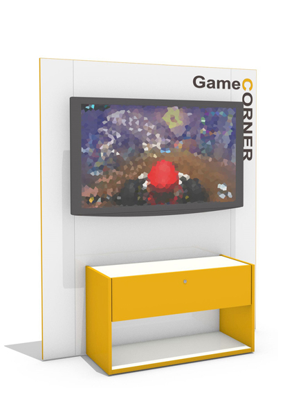 [Translate to Französisch:] Game Corner gelb