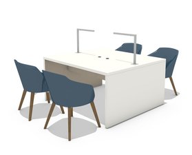 Table de travail LEARN groupe de quatre